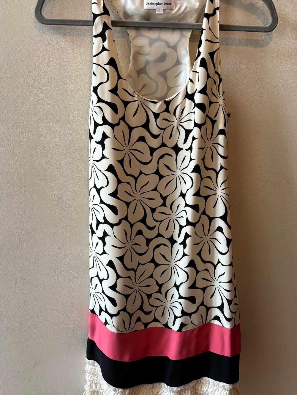 Floral Silk A-Line Dress